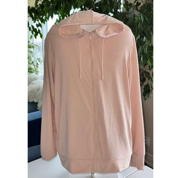 Uniqlo Women's AIRism full-zip hoodie XXL Pink UV Protection - Picture 1 of 4